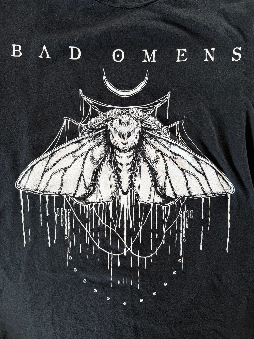 Bad Omens Black Graphic Tee - Moth Print